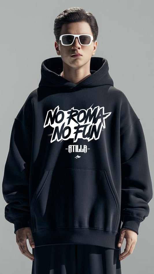 NO ROMA NO FUN PAINT - OVERSIZED HOODIE