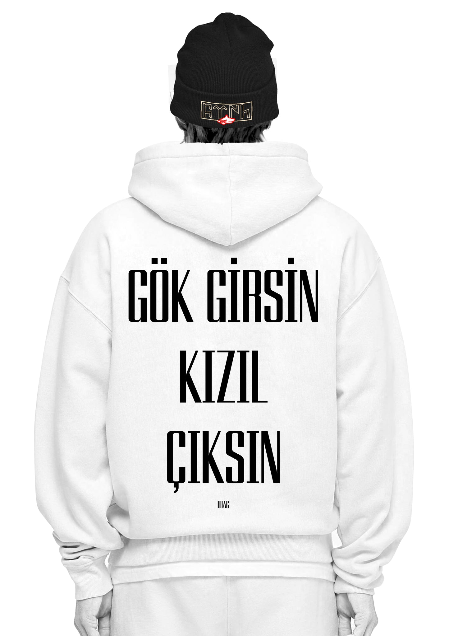 GÖK GIRSIN KIZIL CIKSIN - OVERSIZED HOODIE