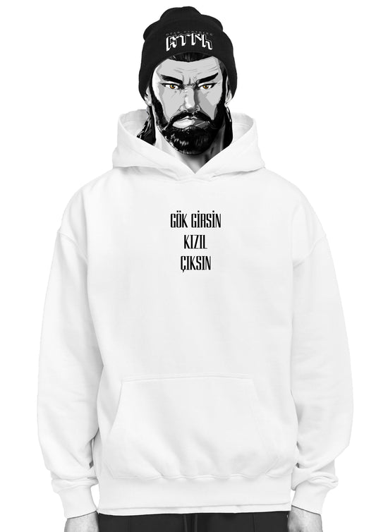 GÖK GIRSIN KIZIL CIKSIN - OVERSIZED HOODIE