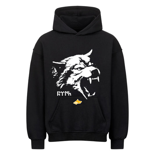 WOLF ABSTRACT - OVERSIZED HEAVY HOODIE