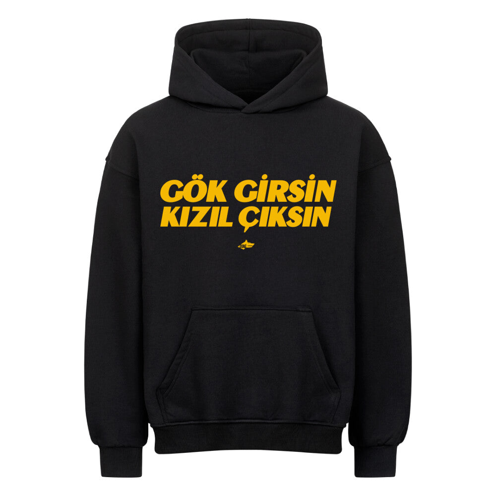 GÖK GIRSIN KIZIL CIKSIN ORANGE - OVERSIZED HOODIE