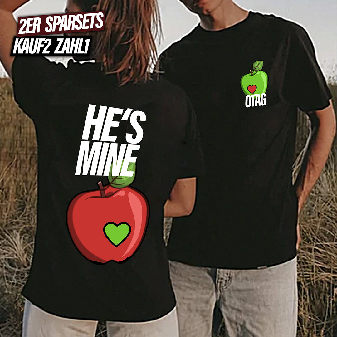 HE'S MINE & SHE'S MINE - COUPLE OVERSIZED SHIRT SET