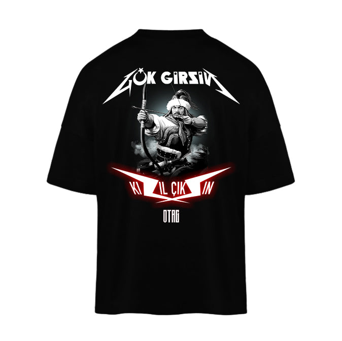 GÖK GIRSIN KIZIL CIKSIN  BACK - OVERSIZED HEAVY