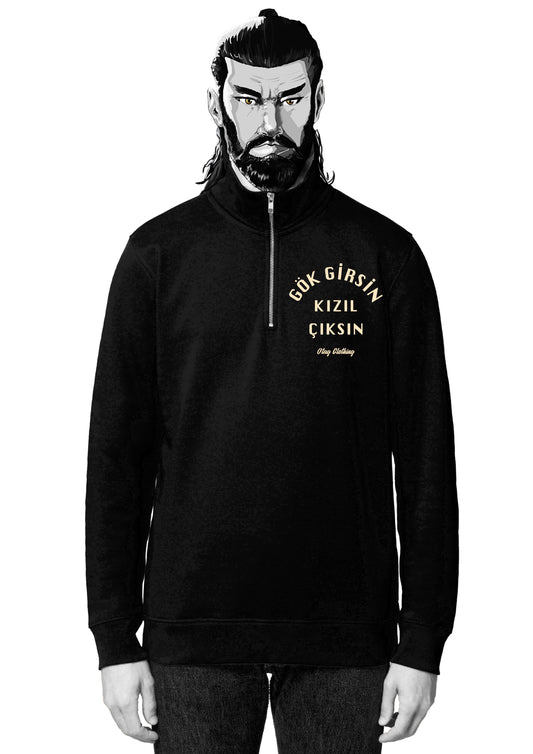 GÖK GIRSIN KIZIL CIKSIN - ZIP SWEATSHIRT