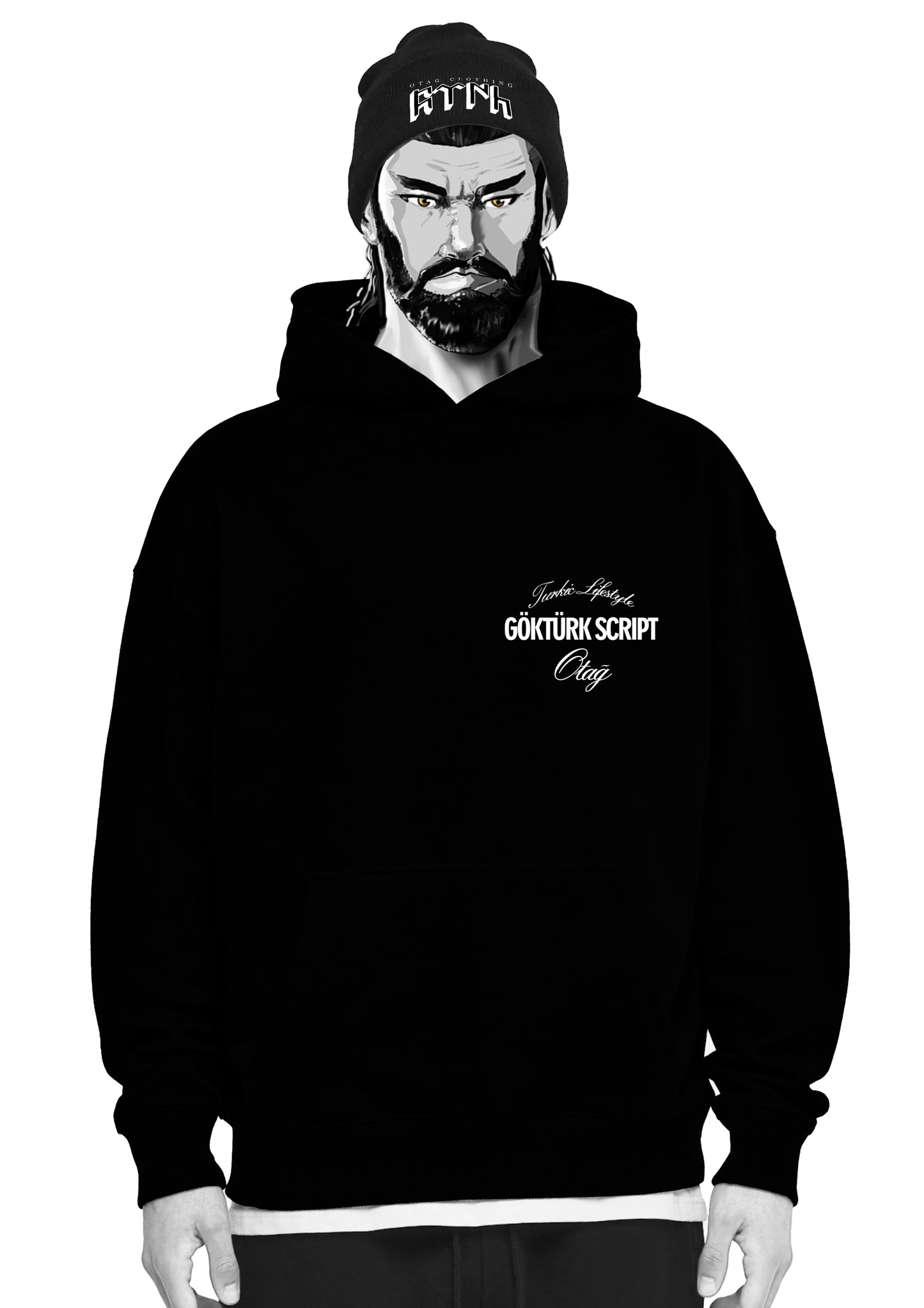 GÖKTÜRK SCRIPT - OVERSIZED HOODIE